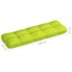 Μαξιλάρι καναπέ παλέτας ανοιχτό πράσινο 120x40x12 εκ