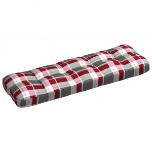 Μαξιλάρι καναπέ κόκκινο καρό 70x40x10 εκ