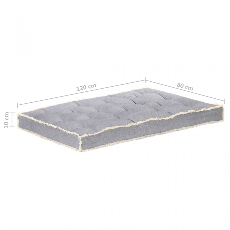 Μαξιλάρι καναπέ ανθρακί 120x80x10 εκ