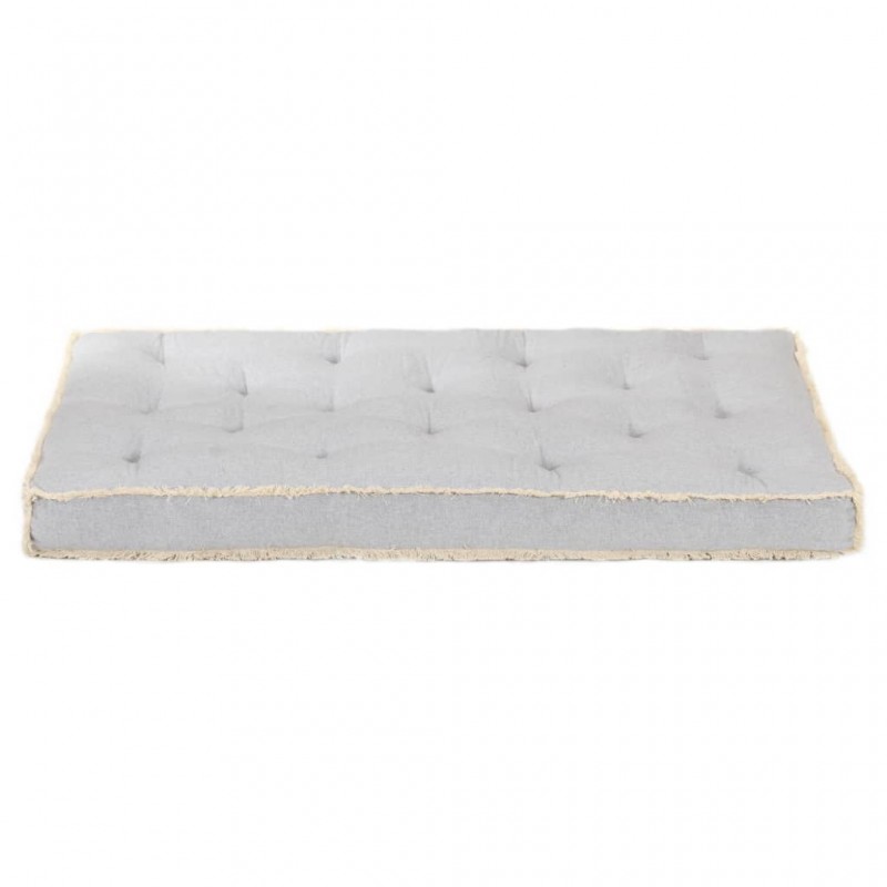 Μαξιλάρι καναπέ γκρι 120x80x10 εκ