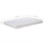 Μαξιλάρι καναπέ γκρι 120x80x10 εκ