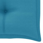 Μαξιλάρι για παγκάκι καναπέ κήπου γαλάζιο υφασμάτινο 100x50x7 εκ