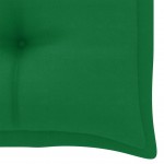 Μαξιλάρι για παγκάκι καναπέ κήπου πράσινο υφασμάτινο 100x50x7 εκ