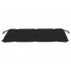 Μαξιλάρι για παγκάκι καναπέ κήπου μαύρο υφασμάτινο 100x50x7 εκ