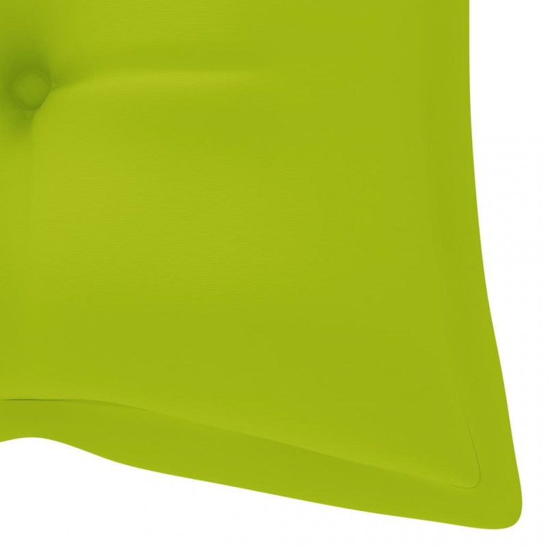 Μαξιλάρι για παγκάκι καναπέ κήπου φωτεινό πράσινο υφασμάτινο 120x50x7 εκ