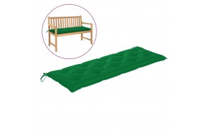 Μαξιλάρι για παγκάκι καναπέ κήπου πράσινο υφασμάτινο 150x50x7 εκ