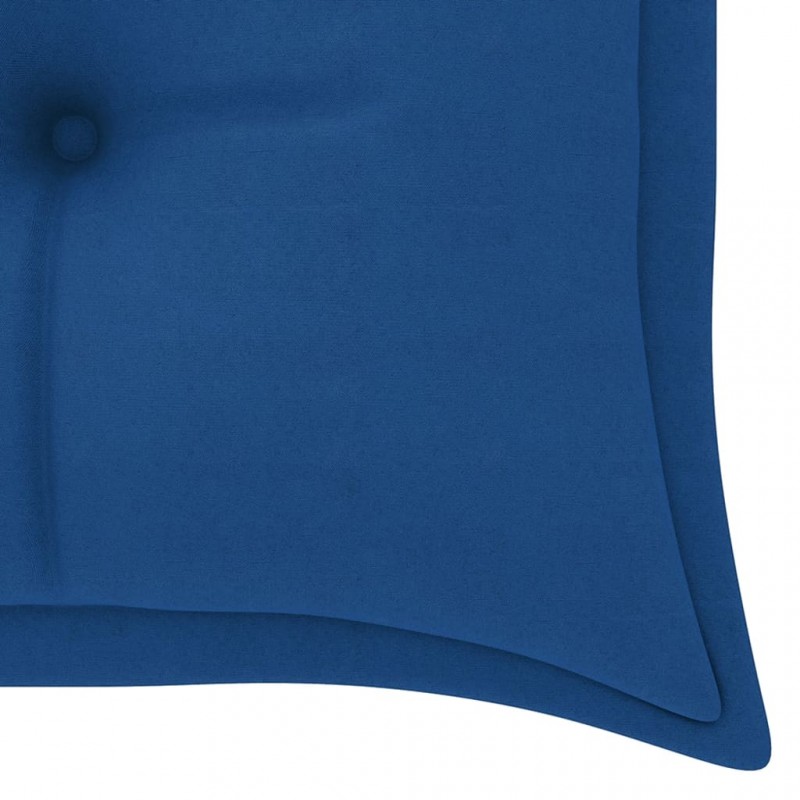 Μαξιλάρι για παγκάκι καναπέ κήπου μπλε υφασμάτινο 150x50x7 εκ