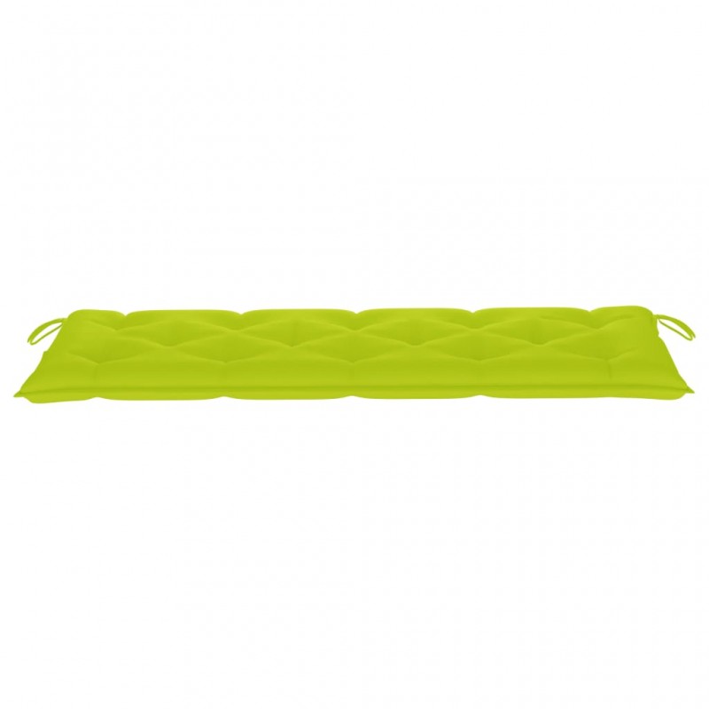 Μαξιλάρι για παγκάκι καναπέ κήπου φωτεινό πράσινο υφασμάτινο 150x50x7 εκ