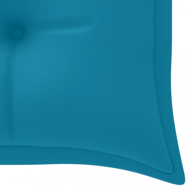 Μαξιλάρι για παγκάκι καναπέ κήπου γαλάζιο υφασμάτινο 180x50x7 εκ