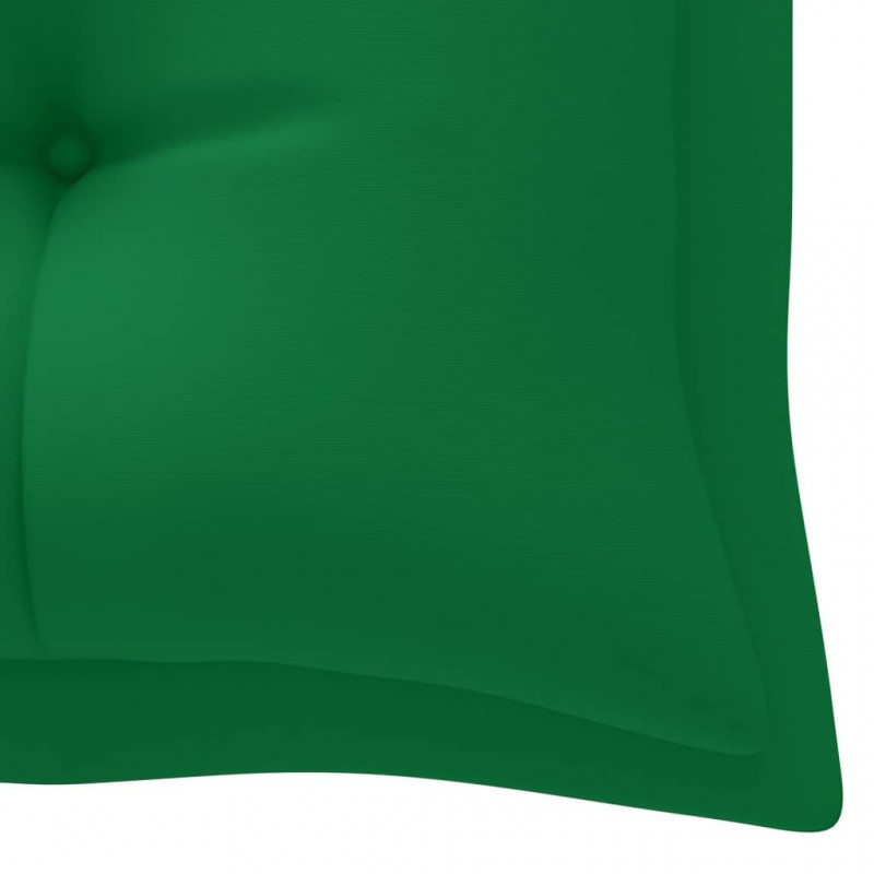 Μαξιλάρι για παγκάκι καναπέ κήπου πράσινο υφασμάτινο 180x50x7 εκ