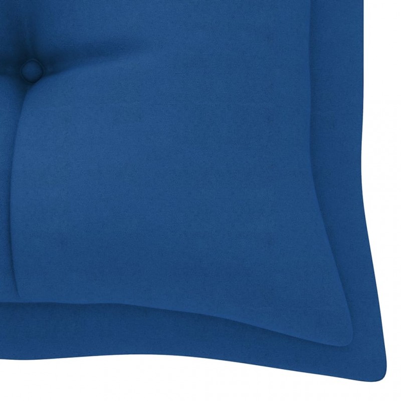 Μαξιλάρι για παγκάκι καναπέ κήπου μπλε υφασμάτινο 180x50x7 εκ