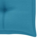 Μαξιλάρι για παγκάκι καναπέ κήπου γαλάζιο υφασμάτινο 110x50x7 εκ