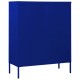 Συρταριέρα σε μπλε navy απόχρωση από ατσάλι 80x35x101,5 εκ