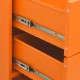 Συρταριέρα πορτοκαλί από ατσάλι 80x35x101,5 εκ