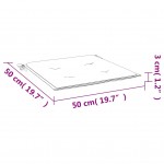 Μαξιλάρια Καρέκλας Κήπου 2 τεμ. Μπλε 50 x 50 x 3 εκ.