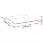 Μαξιλάρια Καρέκλας Κήπου 2 τεμ. Ανθρακί 50 x 50 x 3 εκ.