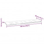Μαξιλάρι για παγκάκι καναπέ Κήπου Taupe 180 x 50 x 3 εκ.