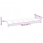 Μαξιλάρι για παγκάκι καναπέ Κήπου Μπεζ 150 x 50 x 3 εκ.