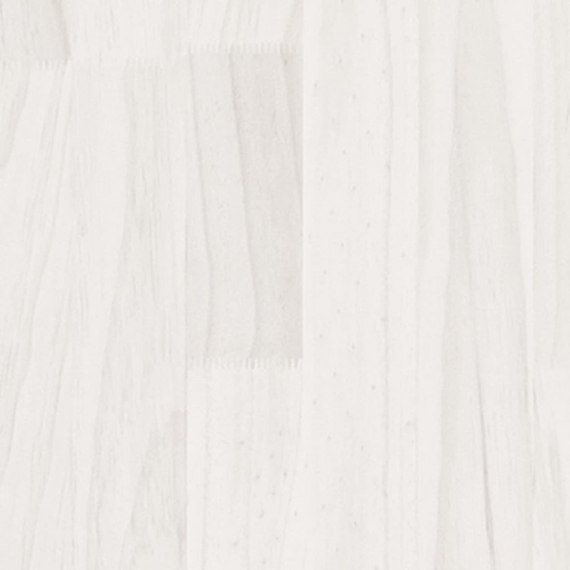 Ραφιέρα με 2 Ράφια Λευκή 40x30x70 εκ. από Μασίφ Ξύλο Πεύκου