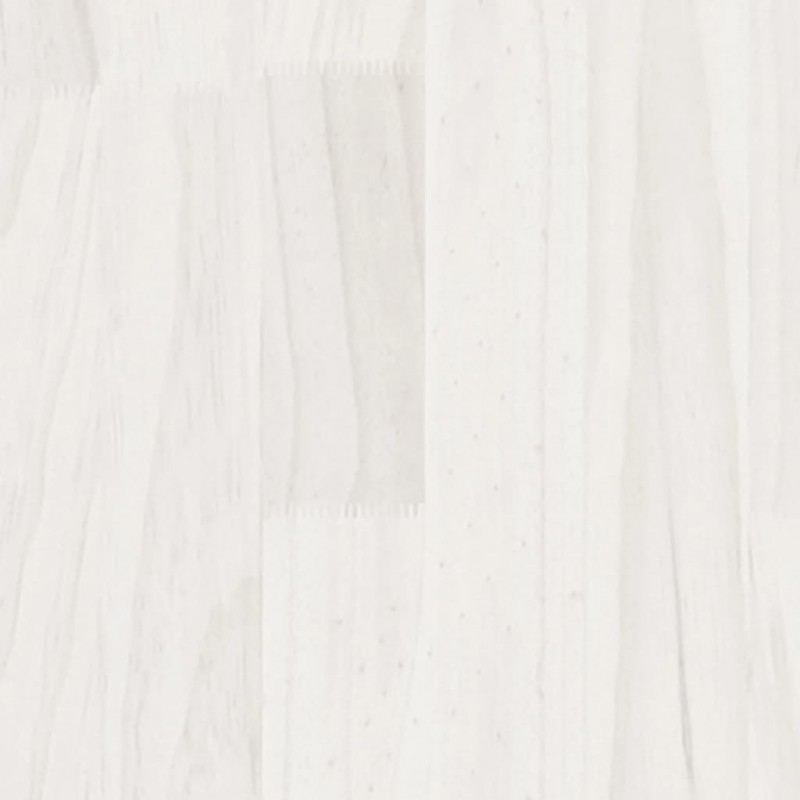 Ραφιέρα με 2 Ράφια Λευκή 80x30x70 εκ. από Μασίφ Ξύλο Πεύκου