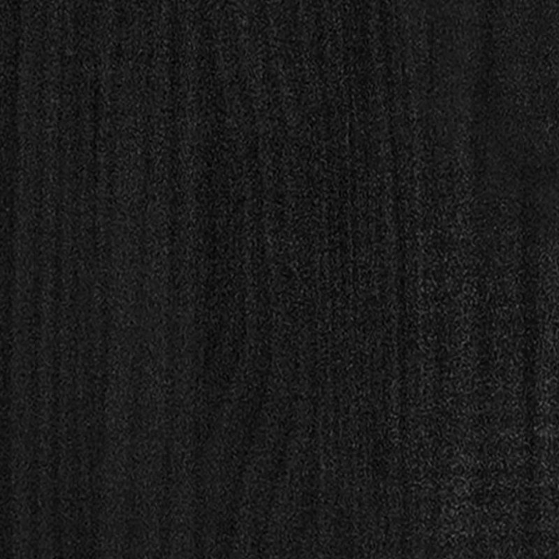 Ραφιέρα με 4 Ράφια Μαύρη 80 x 30 x 140 εκ. Μασίφ Ξύλο Πεύκου