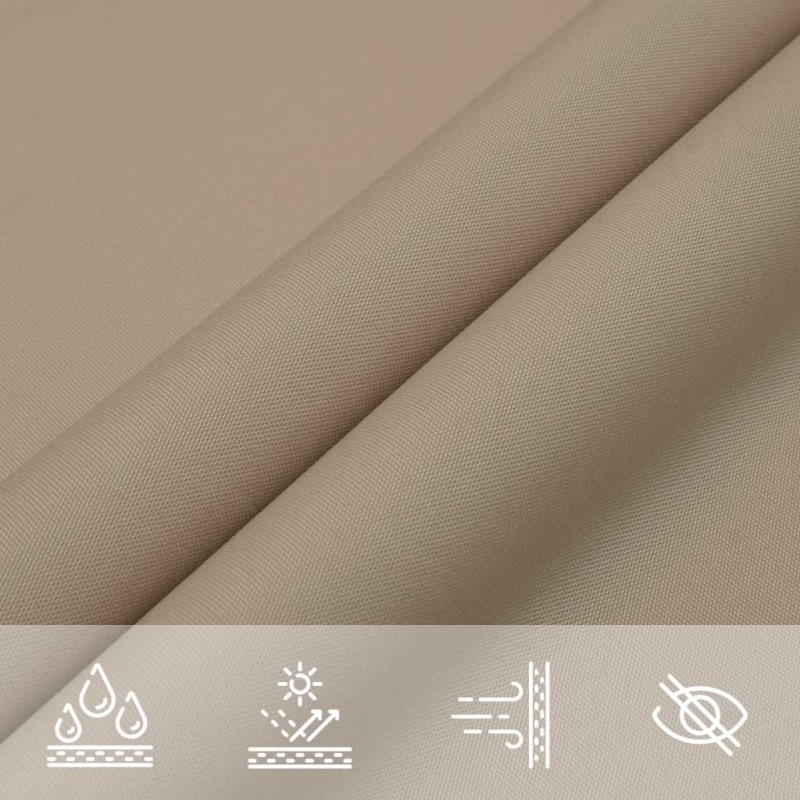 Πανί Σκίασης Τετράγωνο Taupe 2,5 x 2,5 μ. από Ύφασμα Oxford