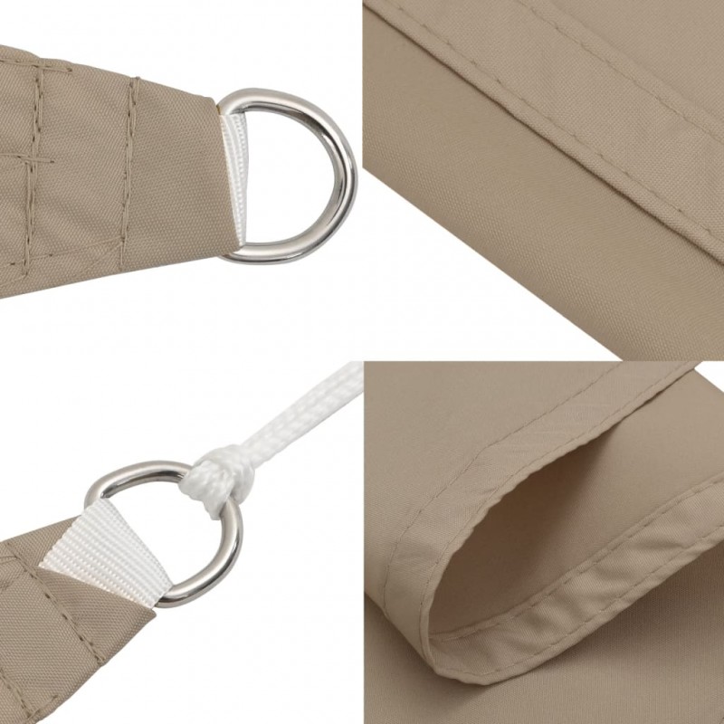 Πανί Σκίασης Ορθογώνιο Taupe 2,5 x 3 μ. από Ύφασμα Oxford