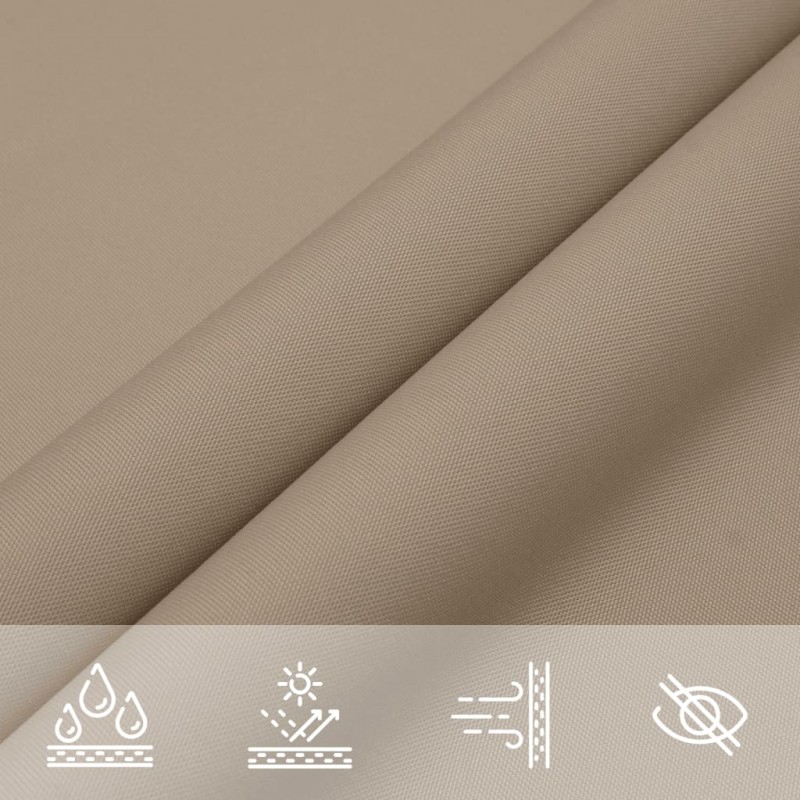 Πανί Σκίασης Ορθογώνιο Taupe 2,5 x 3 μ. από Ύφασμα Oxford