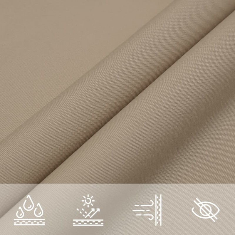 Πανί Σκίασης Ορθογώνιο Taupe 2,5 x 3,5 μ. από Ύφασμα Oxford