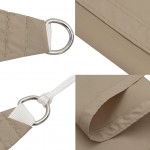 Πανί Σκίασης Ορθογώνιο Taupe 5 x 7 μ. από Ύφασμα Oxford