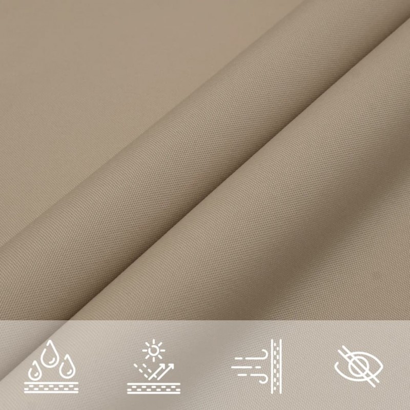 Πανί Σκίασης Ορθογώνιο Taupe 5 x 8 μ. από Ύφασμα Oxford