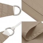 Πανί Σκίασης Ορθογώνιο Taupe 6 x 8 μ. από Ύφασμα Oxford