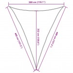 Πανί Σκίασης Ανθρακί 3 x 4 x 4 μ. από HDPE 160 γρ./μ²