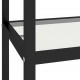 Τραπέζι Κονσόλα Διαφανές/Μαύρο Μάρμαρο 100x36x90 εκ Ψημ. Γυαλί