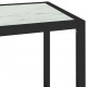 Τραπέζι Κονσόλα Διαφανές/Λευκό Μάρμαρο 100x36x90 εκ Ψημ. Γυαλί