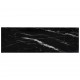 Ραφιέρα Μαύρη Όψη Μαρμ/Διαφανές 100x36x168εκ Ψημ. Γυαλί
