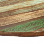 Τραπέζι φαγητού στρογγυλό από μασίφ ανακυκλωμένο ξύλο 150x75 εκ