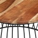 Τραπεζάκι σαλονιού από μασίφ ξύλο ακακίας 68x35 εκ