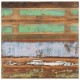 Τραπεζάκι σαλονιού από μασίφ ανακυκλωμένο ξύλο vintage 80x80x40 εκ
