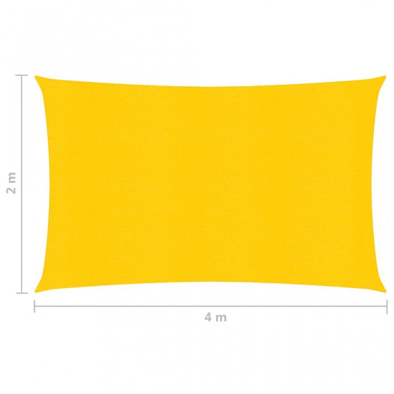 Πανί Σκίασης Κίτρινο 2 x 4 μ. 160 γρ./μ² από HDPE