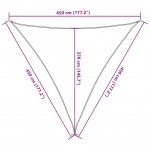Πανί Σκίασης Μπεζ 4,5 x 4,5 x 4,5 μ. από HDPE 160 γρ./μ²