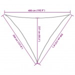 Πανί Σκίασης Μπεζ 3,5 x 3,5 x 4,9 μ. από HDPE 160 γρ./μ²