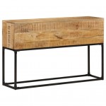 Τραπέζι κονσόλα από ακατέργαστο ξύλο μάνγκο 120x30x75 εκ