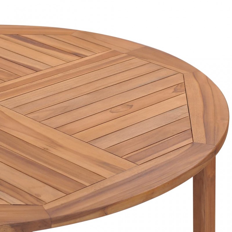 Τραπέζι κήπου από μασίφ ξύλο teak 110x75 εκ