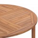 Τραπέζι κήπου από μασίφ ξύλο teak 110x75 εκ