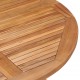 Τραπέζι κήπου πτυσσόμενο από μασίφ ξύλο teak 110x75 εκ