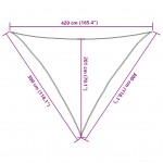 Πανί Σκίασης Κρεμ 3 x 3 x 4,2 μ. από HDPE 160 γρ/μ²
