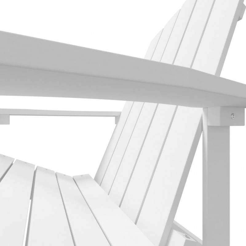 Καρέκλα Κήπου Adirondack Λευκή από HDPE