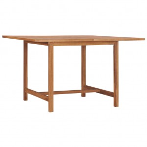 Τραπέζι κήπου από μασίφ ξύλο teak 110x110x75 εκ