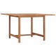 Τραπέζι κήπου από μασίφ ξύλο teak 110x110x75 εκ